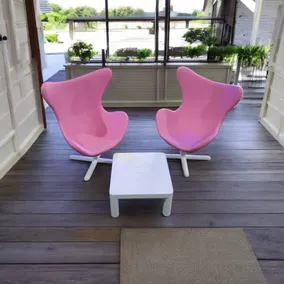 Living De 2 Butacones Y Mesa Ratona Compatible Barbie Silla