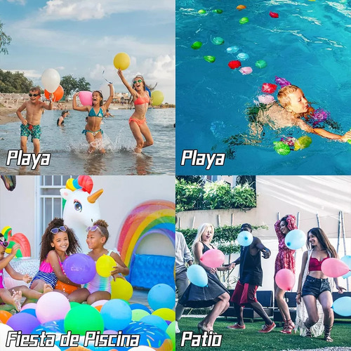 . Fiesta En La Piscina Con Globos De Agua De 777 Colores
