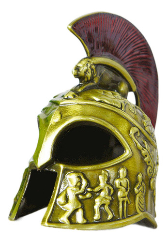 Modelo De Casco Samurái Escultura De Casco Verde Antiguo
