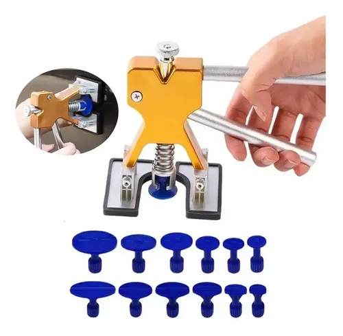 Kit Ventosas Alicate De Repuxo Martelinho Carro Reparo C/ 19