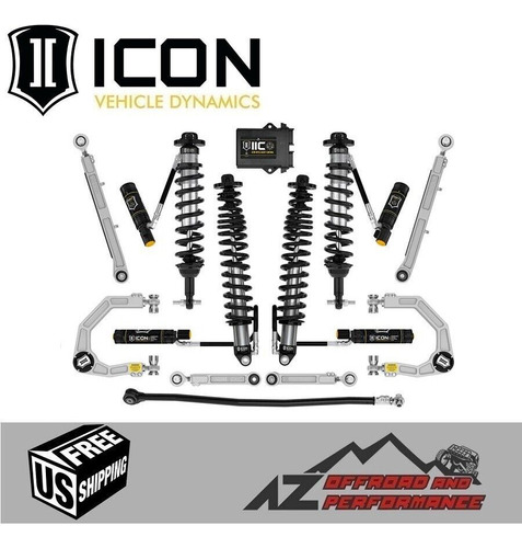 Icon Stage 8 Suspension Kit ( Billet ) For 3-4  Lift 21' Zzf