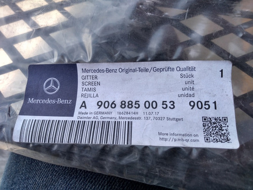 Rejilla Delantera Mercedes Benz Sprinter 07 - 13 A9068850053