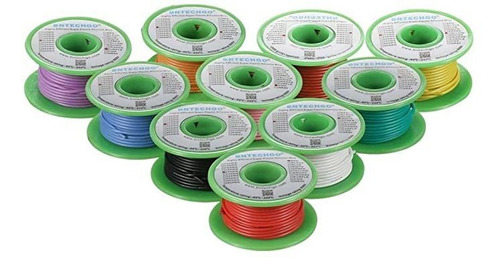 Bntechgo Calibre 20 Juego De Cables De Silicona Color 10 Cad