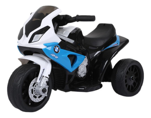 Mini Moto Elétrica Triciclo Infantil 6 Músicas Luz Som 3km/h Cor Azul