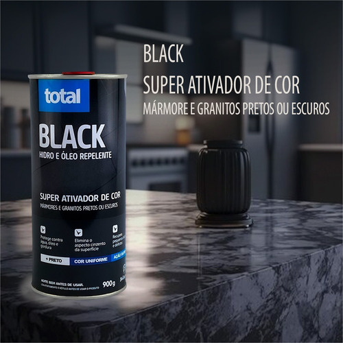 6x - Ativador De Cor Total Black Hidro E Óleo Repelente 900g
