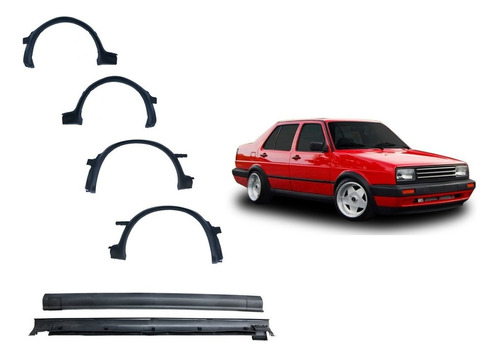 Kit Golf Jetta 1988 A 1992 Cantoneras 4 Pzs + Estribos 2 Pzs