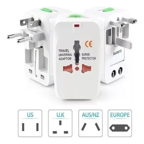 Adaptador Enchufe Universal De Viajero Internacional Viajes