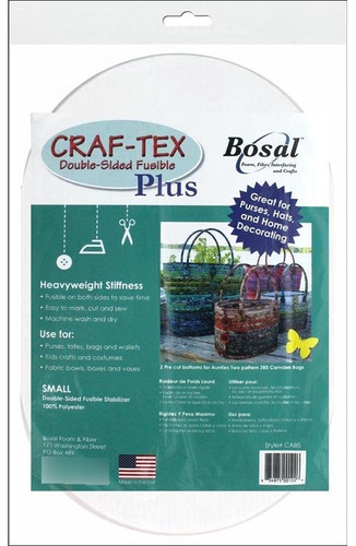 Bosal Craf-tex Plus Fusible Dbl Lado Sm Oval 2pc Doble Sd