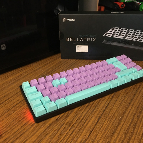 Téclado Mecánico Vsg Bellatrix Custom Tkl Rgb Wireless 70% 