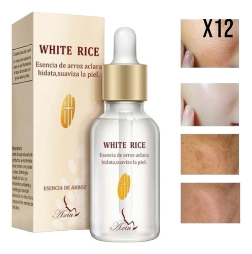 Kit 12 Serum Arroz Rice Ácido Hialurónico Reduce Poros Axiu