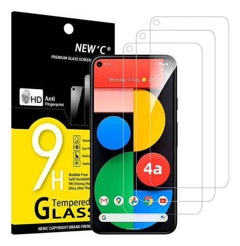 C Paquete 3 Protectores Pantalla Vidrio Para 4a 5g Antiaraña