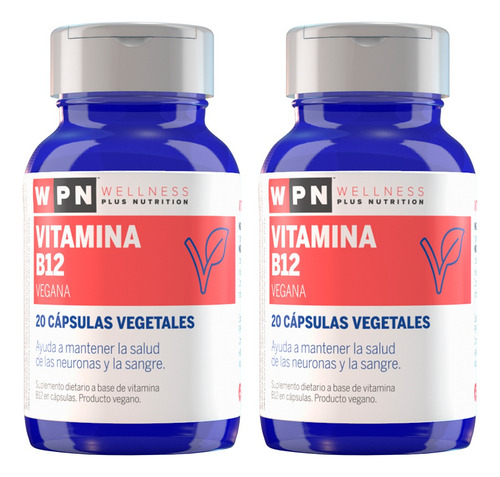 Wpn Wellness X2 Vitamina B12 Suplemento Dietario 20cap