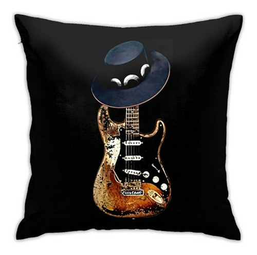 Funda De Cojín Decorativa Stevie Ray Vaughan 18x18 PuLG.