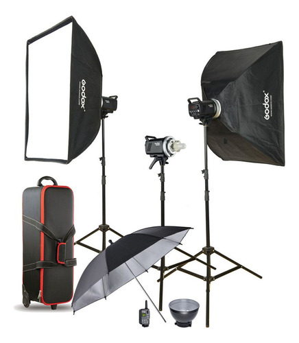 Kit De Iluminación Godox De Estudio Ms300-d