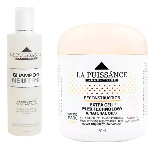 Mascara Extra Cell Plex 250ml La Puissance + Shampoo Neutro