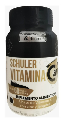 Schuler Vitamina C 300 Mg  Zinc Y Jenjibre 60 Caps Sfn