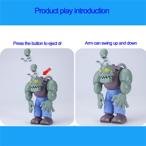 Plantas Contra Zombis Dr. Zoomboss Y Gatling Pea Set Robot