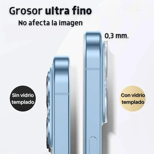 Vidrio Templado Camara Full Para iPhone 14 Plus Pro Max