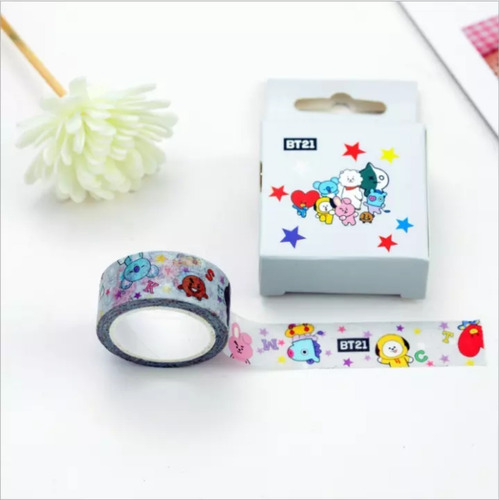 Washi Tape Cinta Adhesiva Bt21 Bts