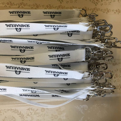 Cintas Porta Credencial Lanyard Impresas Con Logo X15