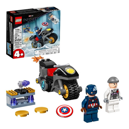 Kit Lego Marvel Capitán América Contra Hydra 76189 Cantidad de piezas 49