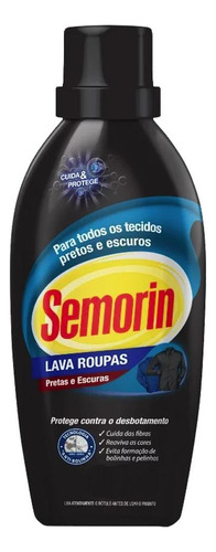 Sabão Detergente Liquido Semorin Roupas Pretas Escuras Kit 5