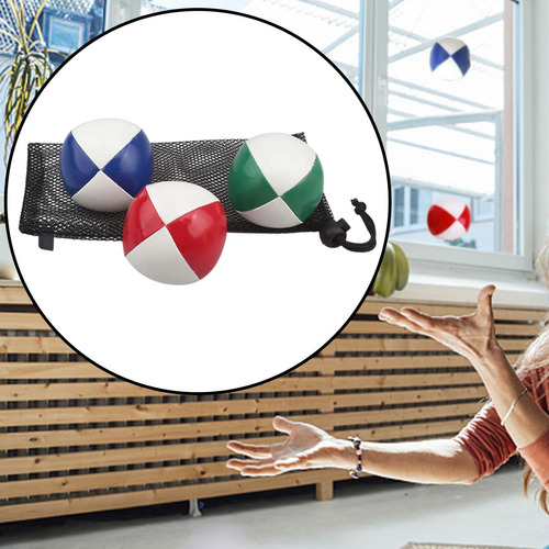 Pelota Para Lanzar 3 Piezas Con Bolsa De Malla, Color A Jueg