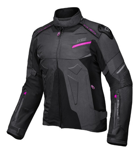 Jaqueta Moto Feminina X11 Evo 4 Rosa Impermeável Motoqueiro