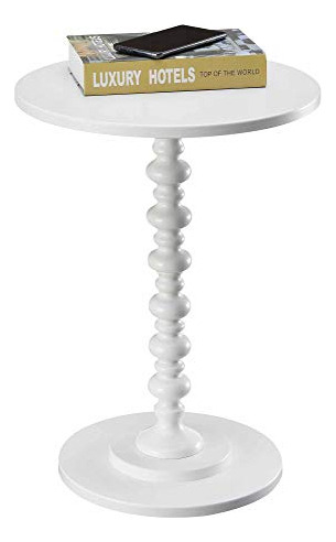 Convenience Concepts Palm Beach Spindle Table Blanco