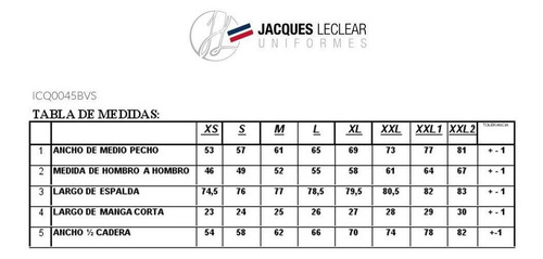 Imagen 4 de 6 de Chaqueta Sanidad Caballero Combinada Jacques Leclear