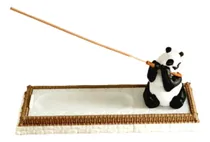 Comprar Porta Sahumerio Oso Panda Flautista 3d. Con Guarda Sahumerio