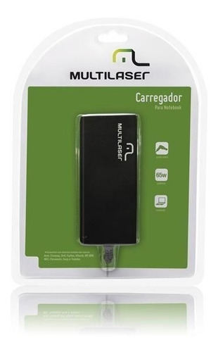 Carregador Cb010 Para Notebook Universal 19v 65w Multilaser