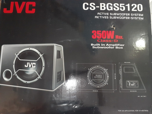 Imagen 2 de 6 de Bajo 12 Jvc Amplificado Subwoofer