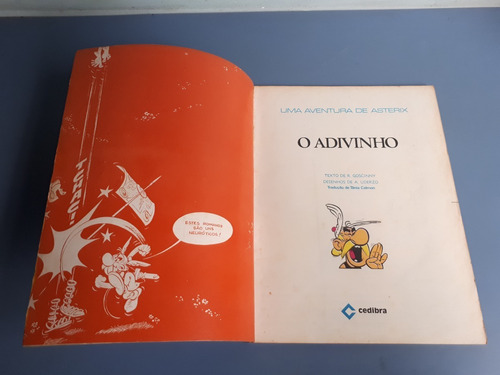Antigo Gibi Asterix Nº 19 O Adivinho Cedibra 1972 (Usado)