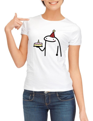 Playera Flork Meme Cumpleaños Regalo Fiesta Pastel Amigos 