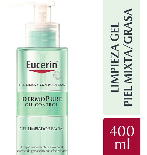 Eucerin Dermopure Gel Limpiador Anti Acne X 400ml