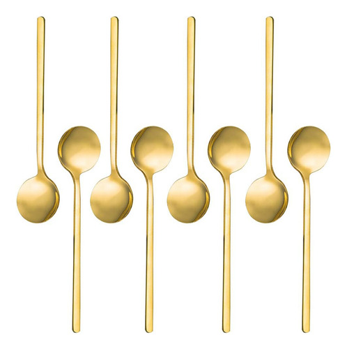 // Cucharas De Café Espresso De Acero Inoxidable Chapadas