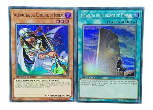 Gravekeeper's Stele Priestess Par Yugioh! Español Speed Duel