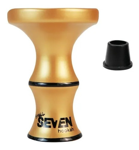 Imagem 1 de 3 de Rosh Cerâmica Para Narguile Seven Small + Borracha - Dourado