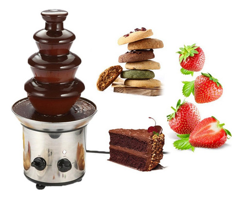 Shaoke Fuente De Fondue De 4 Capas, Cascada De Bricolaje