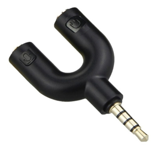Imagen 1 de 5 de 15 Adaptador Divisor Estereo Auxiliar 3.5mm Audif Micrófono