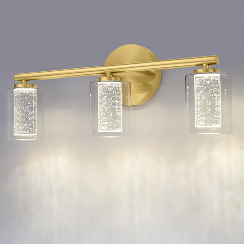 Tocador De Baño Led De Oro Cepillado, Accesorios De Tocador 