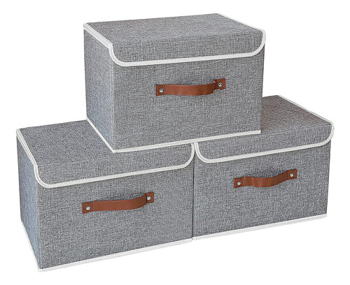 Cajas Almacenaje Lavable, Paquete De 3 Contenedores