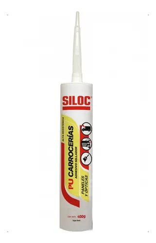 Adhesivo Sellador Siloc Pu Carrocerías Blanco 400g