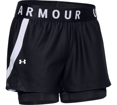 Shorts Under Armour Play Up 2-in-1 Negro Mujer