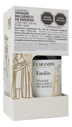 Vinagre Balsámico Carandini Emilio Gold de 250ml