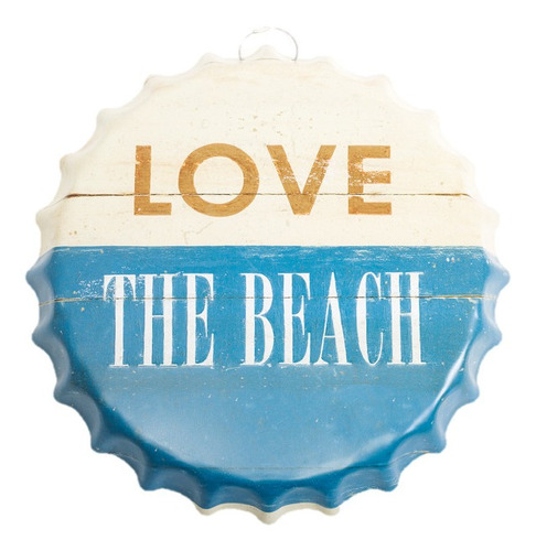 Anuncio Corcholata Lamina Love The Beach Playa