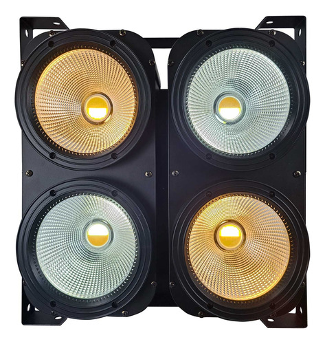 Mini Brut 400w Led 4 Lâmpadas Case C/ 5 - Branco Quente/frio
