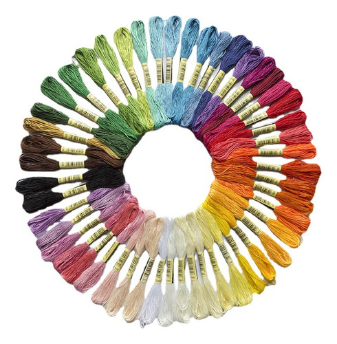 Hilo De Bordar De 50 Colores De Color Fijo (50 Colores, 100