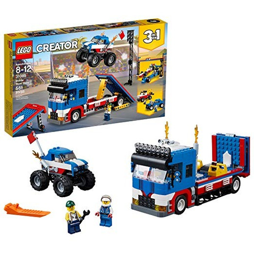 Lego Creator 3en1 Móvil Stunt Show Kit 31085 Edificio (580 P